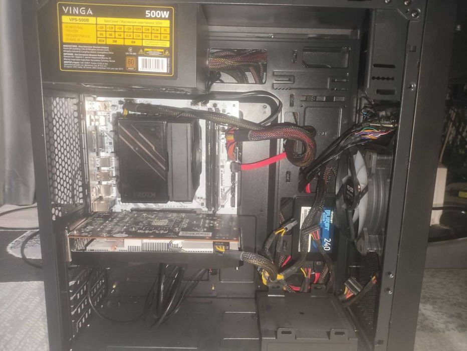 Комп'ютер: 16Gb, SSD 240GB, Ryzen 3500x, 500w Bronze без відеокарти