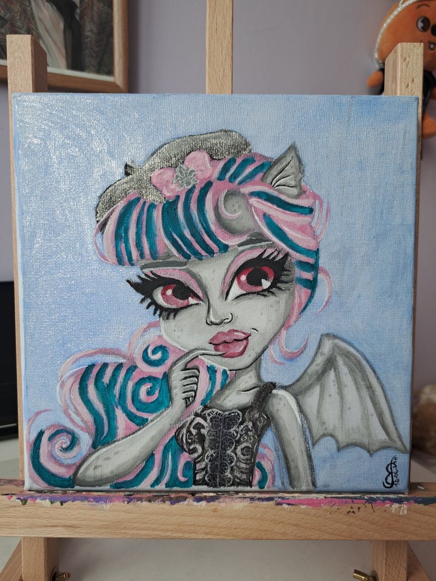 Rochelle obraz monster high obraz ręcznie malowany handmade rękodzieło