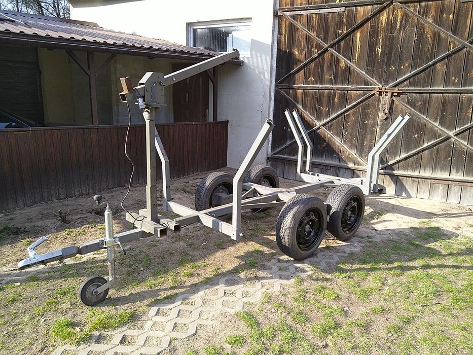 Przyczepka leśna do quada, ciągniczka , 2w1 wywrotka, dłużyca