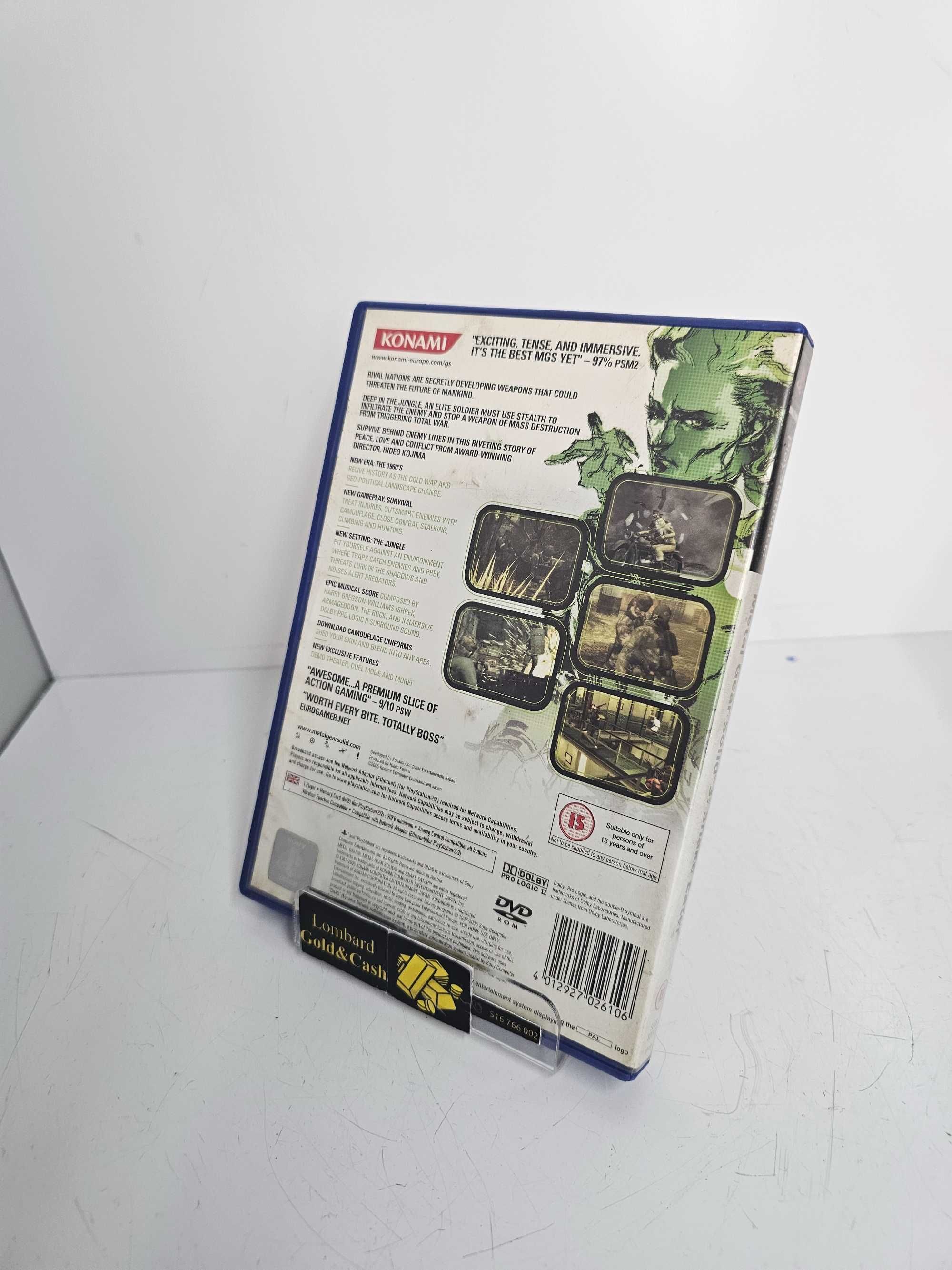 Gra Metal Gear Solid 3 Snake Eater PS2 Wersja Angielska