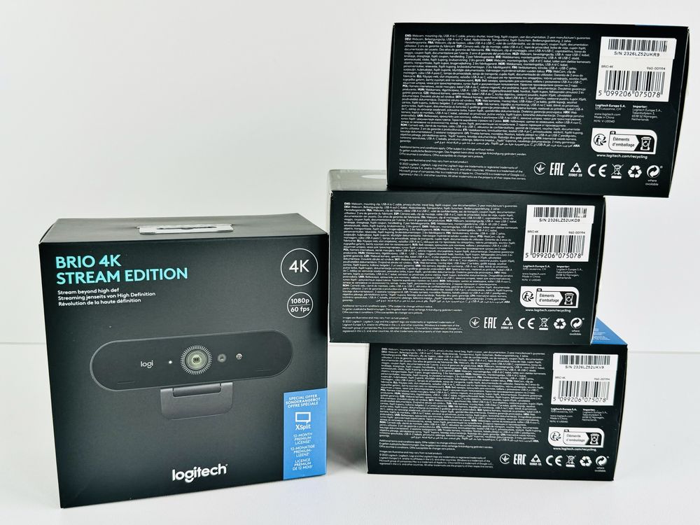 Нова Веб-камера Logitech BRIO 4K Stream Edition