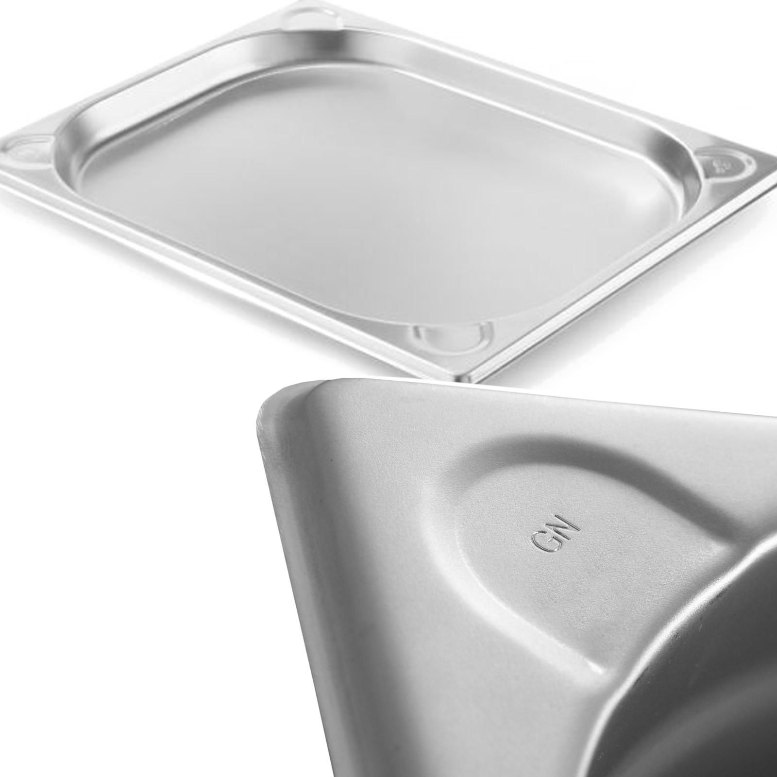 pojemnik gn 1/2 stalowy kitchen line wys. 40 mm - hendi 806319