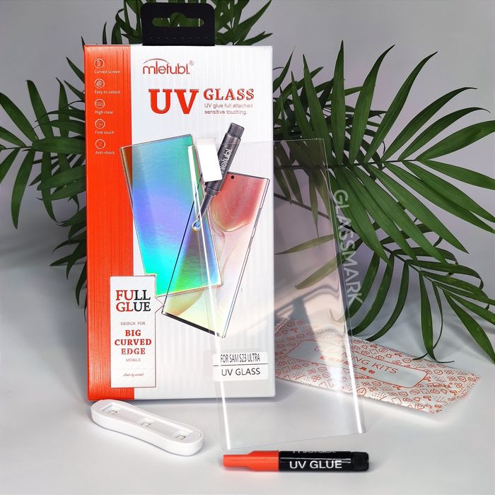Захисне скло 3D UV Samsung S23 Ultra,защитное 3д стекло с23ультра