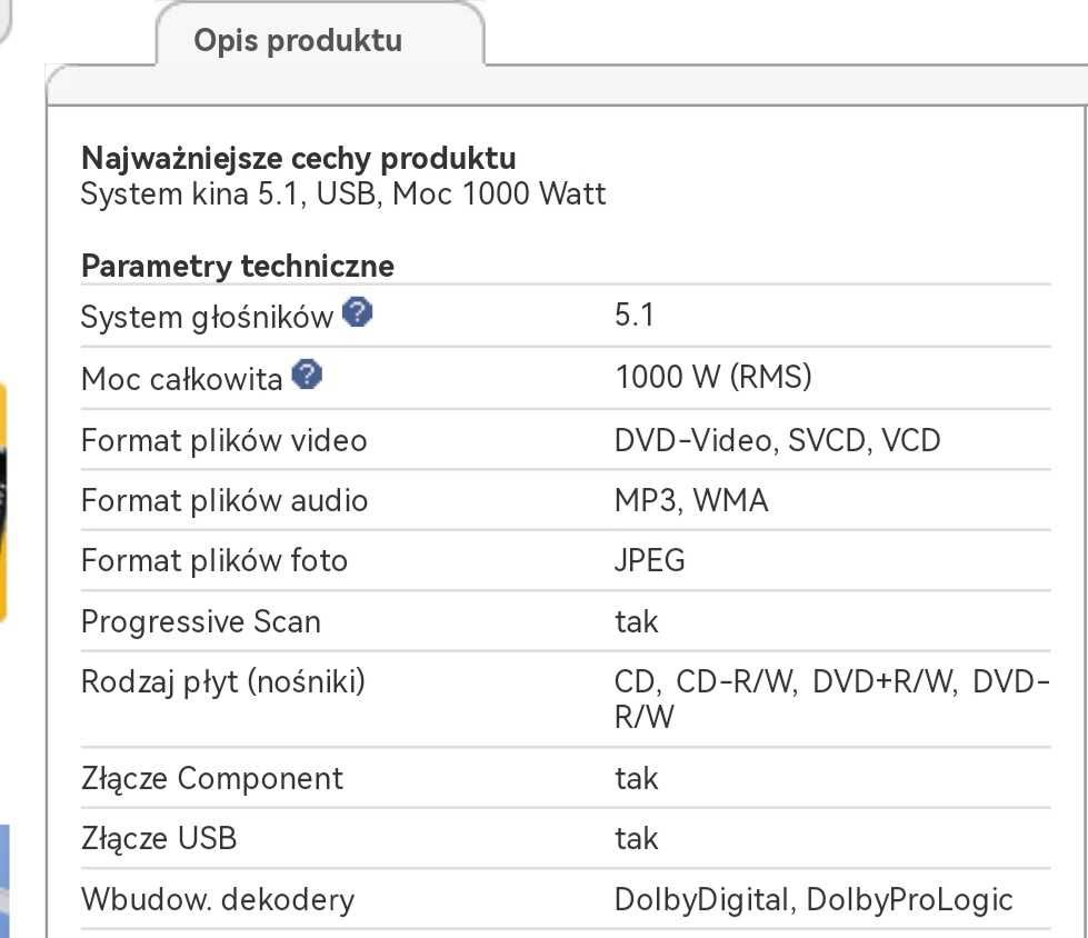 Kino domowe philips