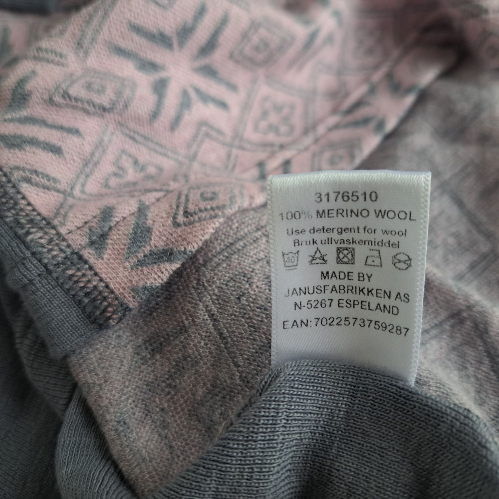 Bluzka termiczna Janus 100% merino wool