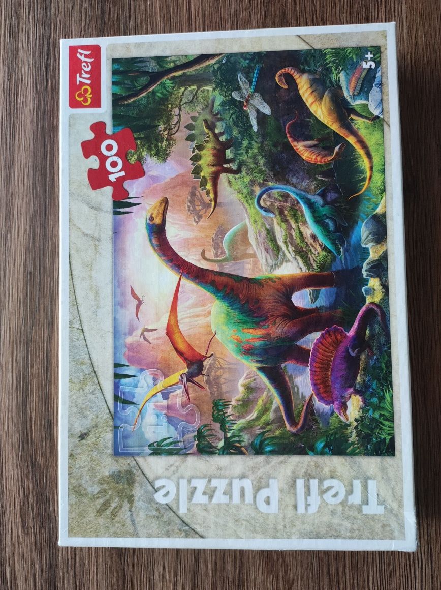 Puzzle 100el dinozaury jurrasic park