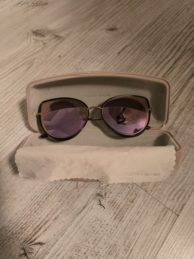 Okulary solano polarized różowe