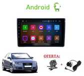 Rádio 2DIN 9" [4+32GB] • AUDI A4 (2000 a 2009) • Android • B6 B7