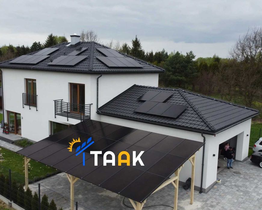 Wiata solarna 10 kWp z magazynem 15 kWh wiata  na auto + Montaż