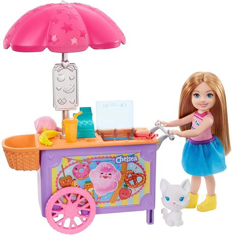 Челси Тележка для закусок Barbie Club Chelsea Doll and Snack Cart