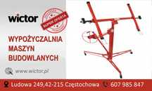 Podnośnik do płyt gipsowych kartonowych regipsów wynajem-wypożyczalnia