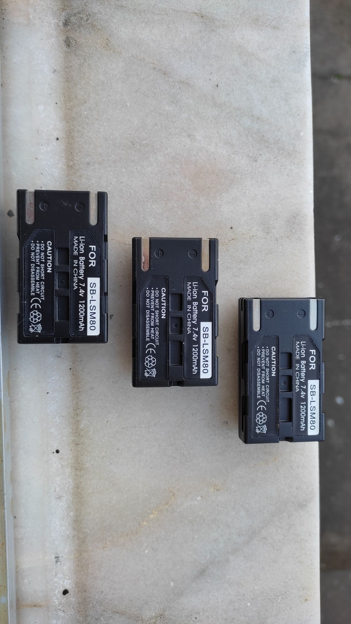 Bateria recarregável SB-LSM80 para câmaras de filmar Samsung VP-D371