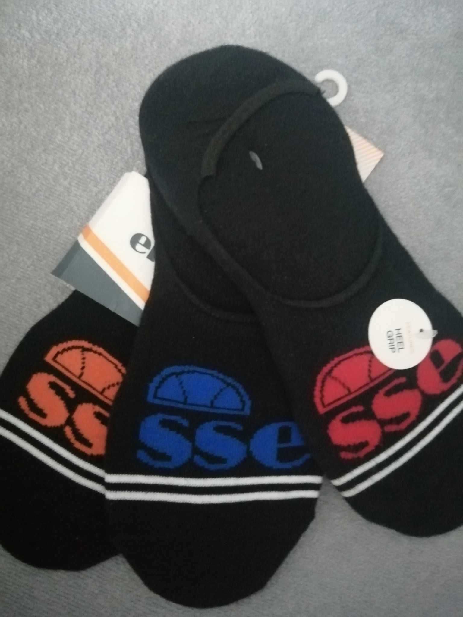 ELLESSE Sport Nowe Skarpetki 3 Pary Stopki Bawełna Eu 41-46 Oryginalne