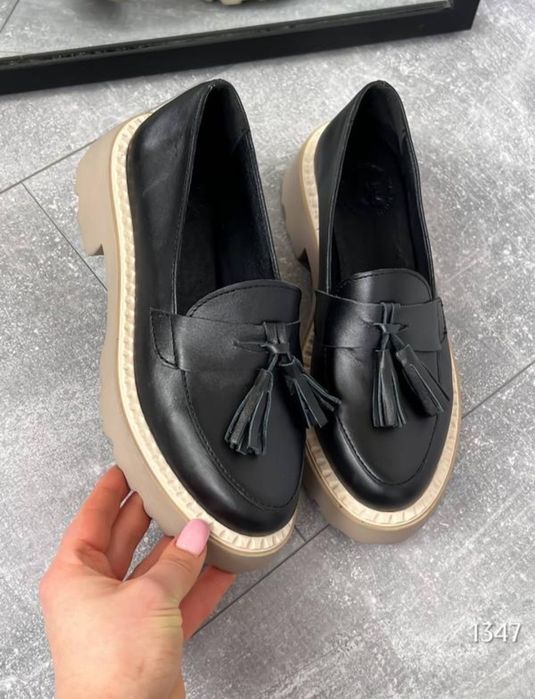 Лофери з натуральної шкіри