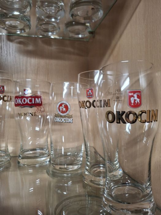 Okocim  Birofilistyka Browary kolekcja szklanek kufli