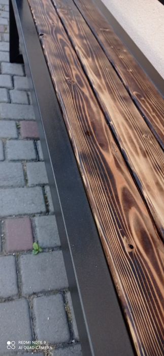 Дизайнерська лавка кована з квітником