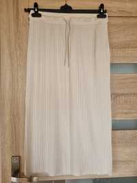 Spódnica damska prążkowana kremowa Reserved