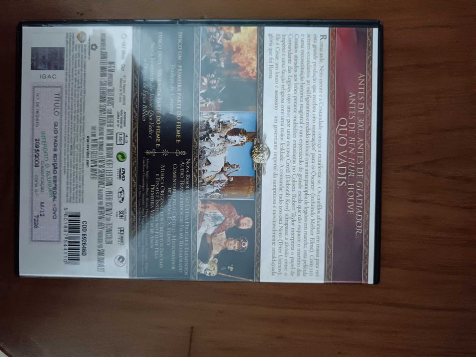 filme dvd original - quo vadis edição dupla