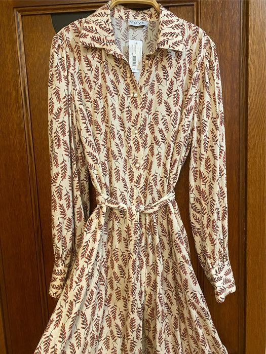 Сукня сорочка Vovk плаття міді з довгим рукавом S М L XL