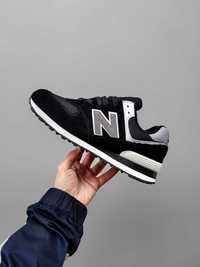 New Balance 574 Black/White Reflective