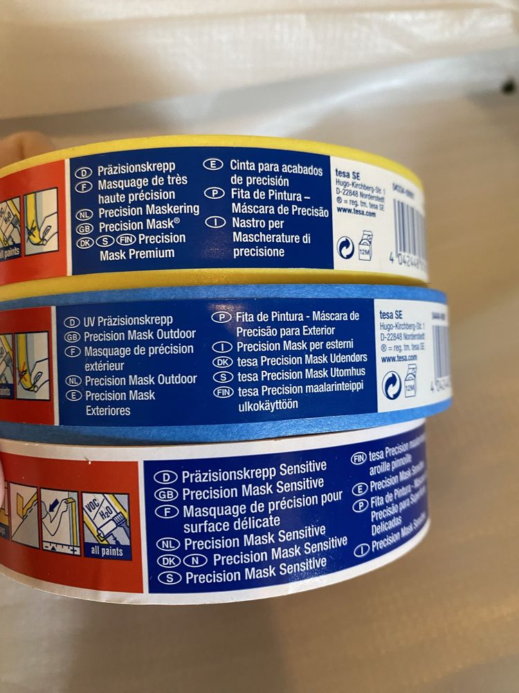 Fitas de pintura, fita adesiva Tesa