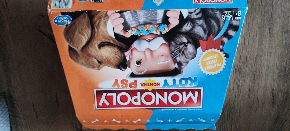 Gra planszowa Monopoly koty kontra psy