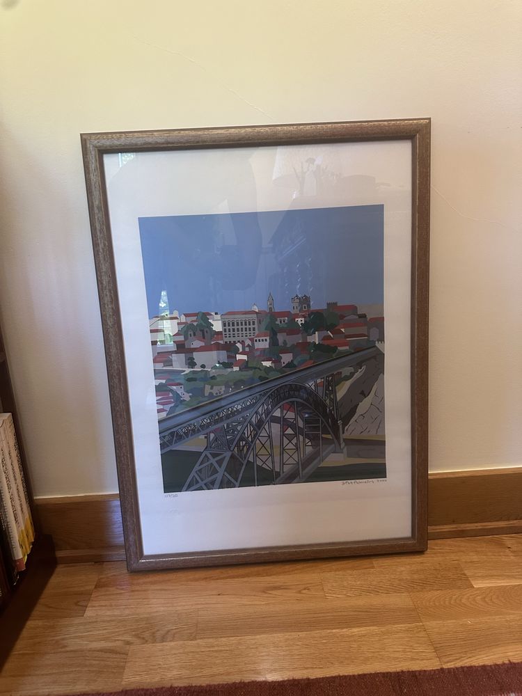 Serigrafia (ponte dom Luís - Porto )com moldura