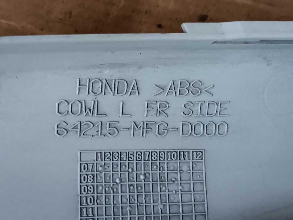 Carenagem frontal esquerda Honda CB600 Hornet 2007 a 2010