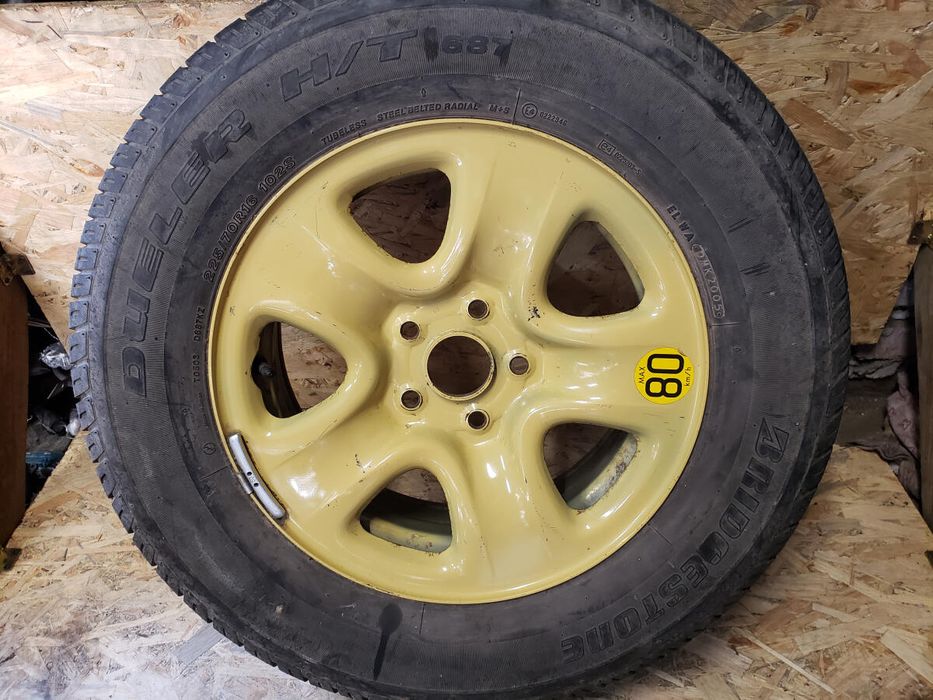 Диск колесный (докатка) R16 5x114.3 6,5j Bridgestone разборка