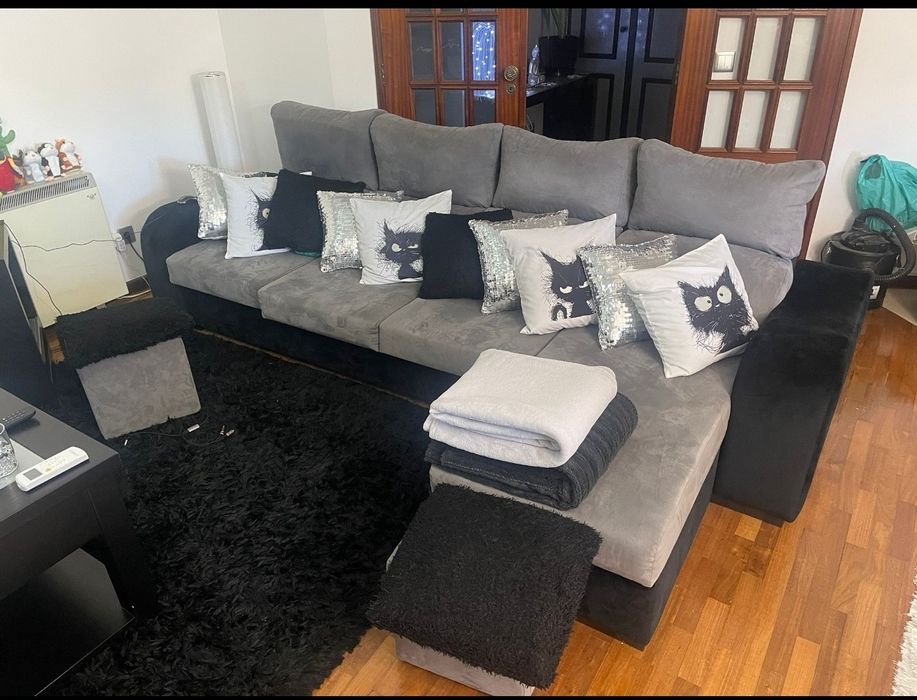 Sofá 3 lugares + chaise long