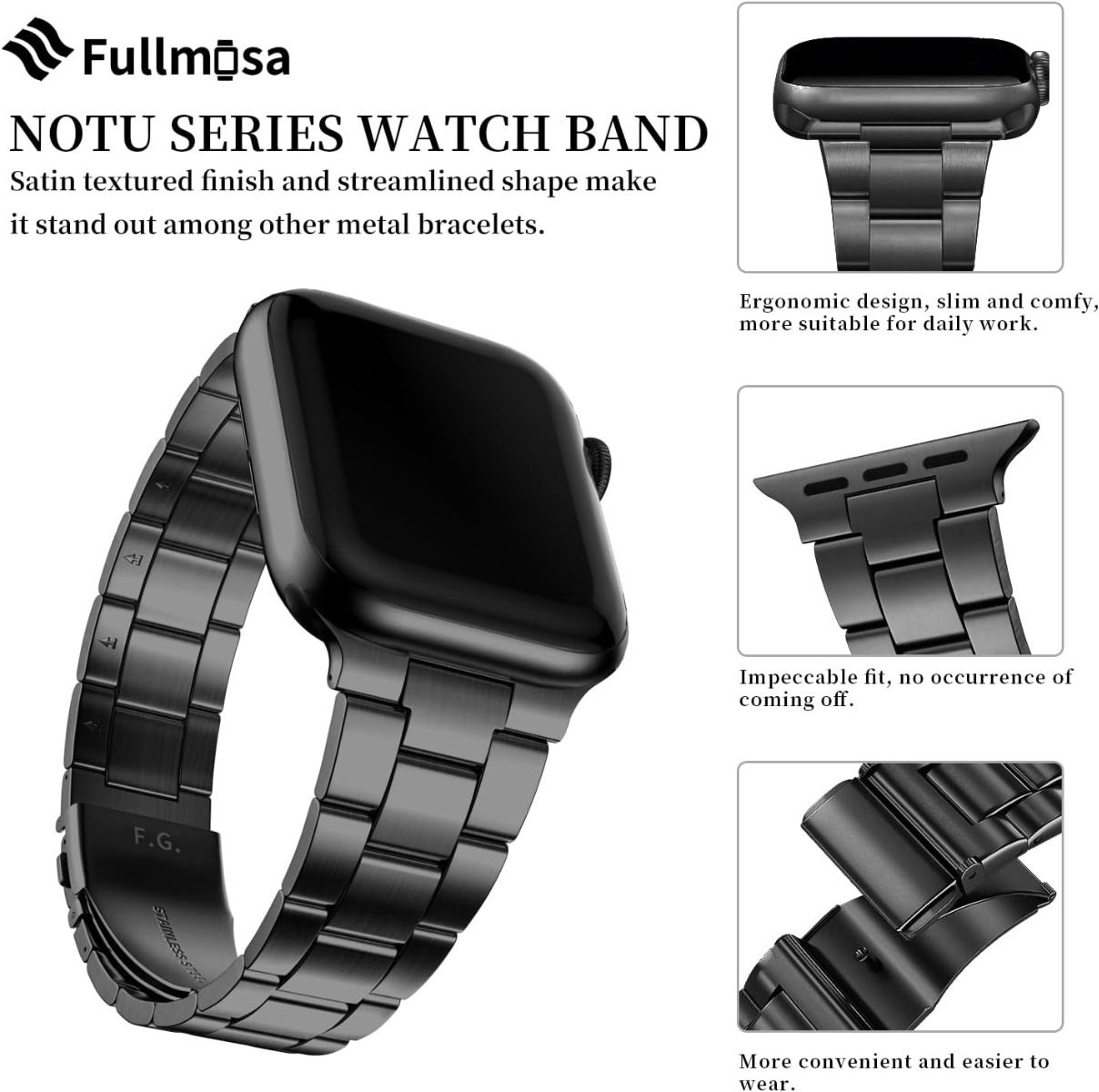 Fullmosa Bransoletka Apple Watch SE 9/8/7/6/5 38-41mm