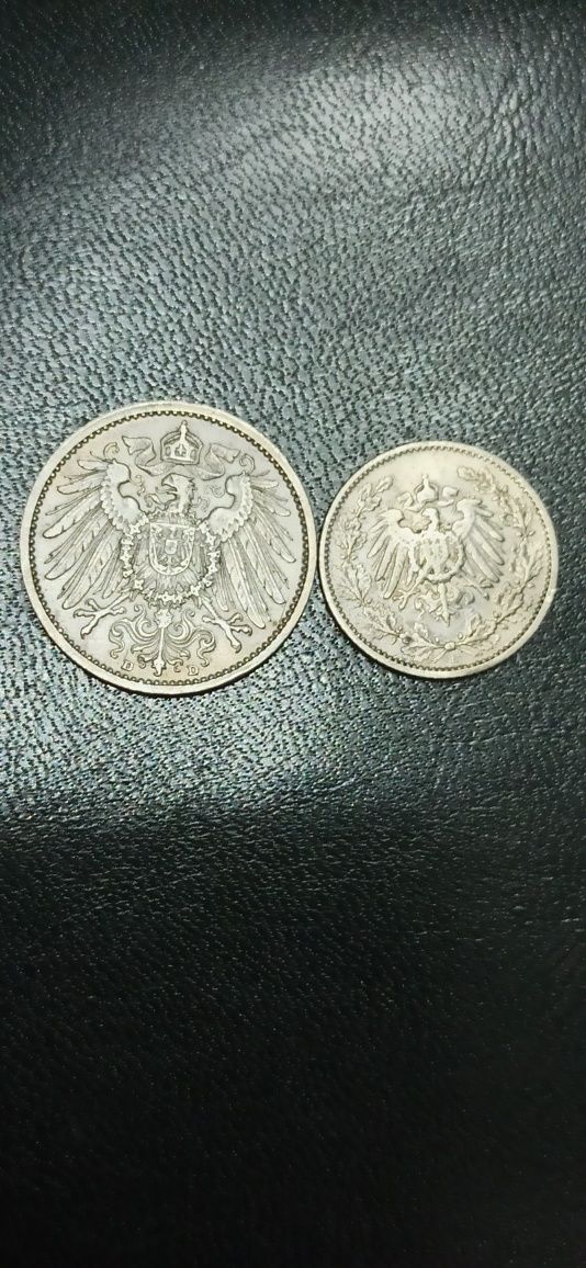 1 та 1/2 марки Німецької Імперії