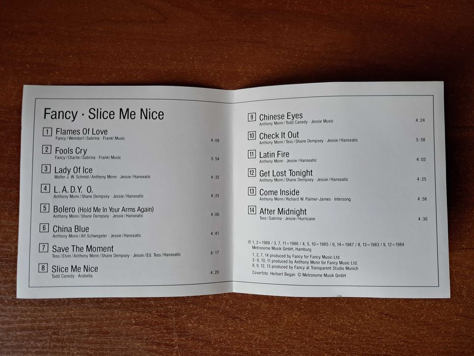 CD audio Fancy - Slice Me Nice