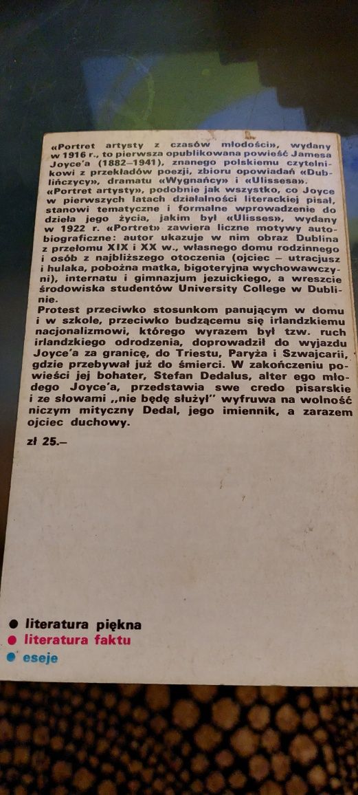 Portret artysty z czasów młodości James Joyce wyd. PIW