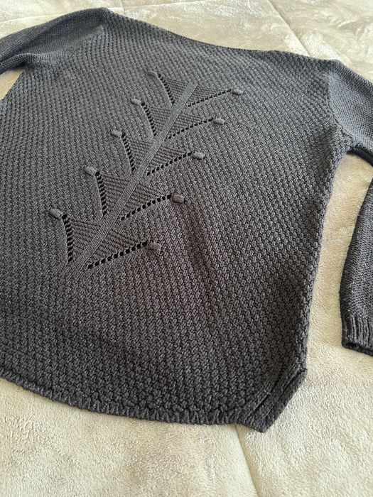 Camisola de malha castanha