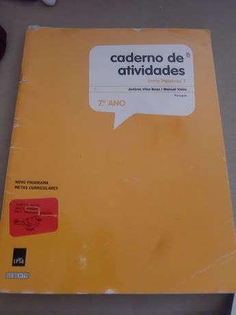 Caderno de atividades Português Entre Palavras 7 ano