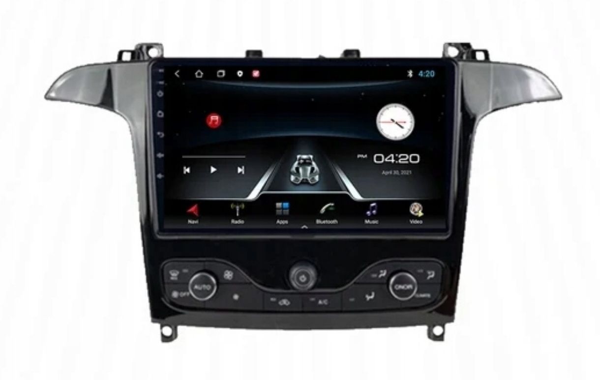 Radio nawigacja Ford S-Max SMAX ANDROID 12 9" z panelem klimatyzacji