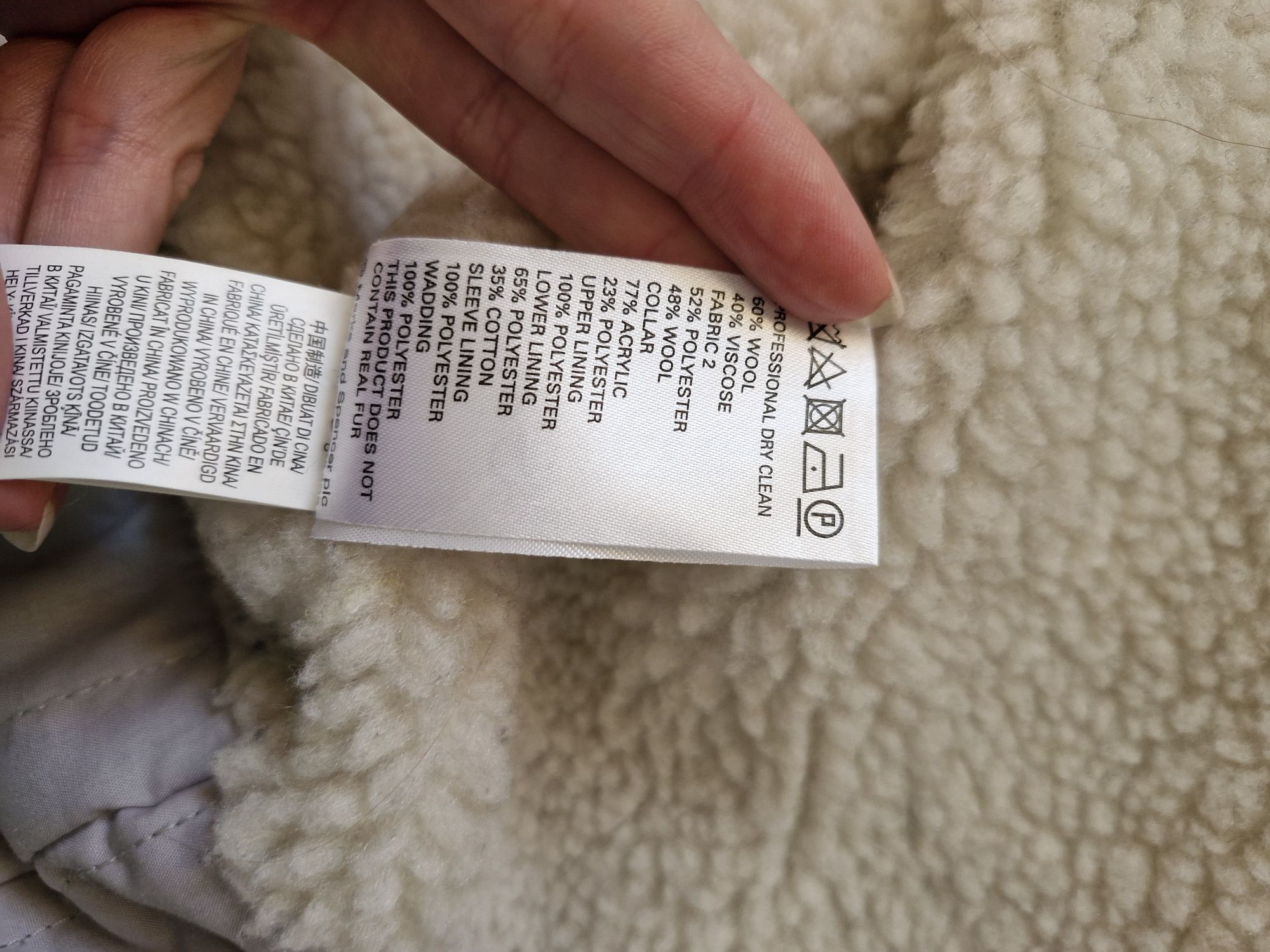 Пальто вовняне M&S маркс енд спенсер