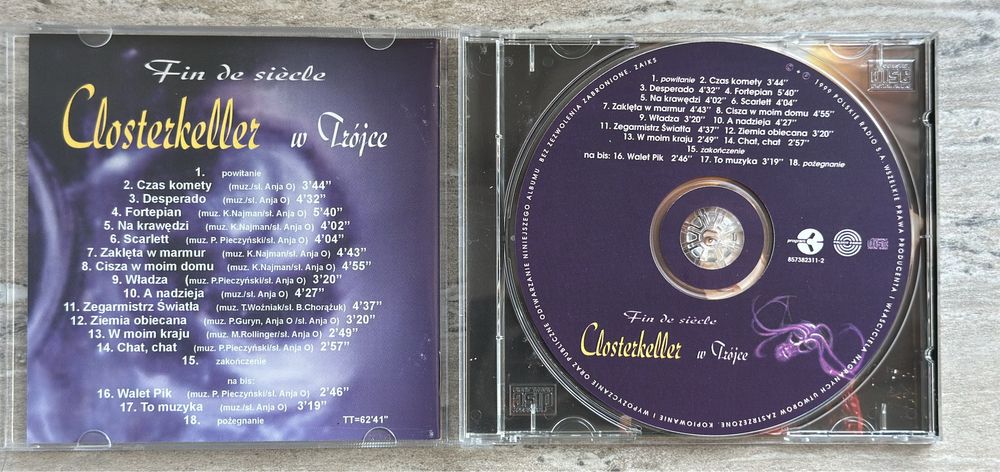 Closterkeller - W Trójce (Fin de siecle ) CD 2000