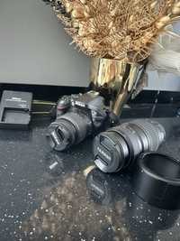 Aparat fotograficzny lustrzanka Nikon Digital D5200+dwa obiektywy