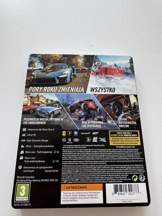 Forza horizon 4 edycja ultimate steelbook gra xbox one series x