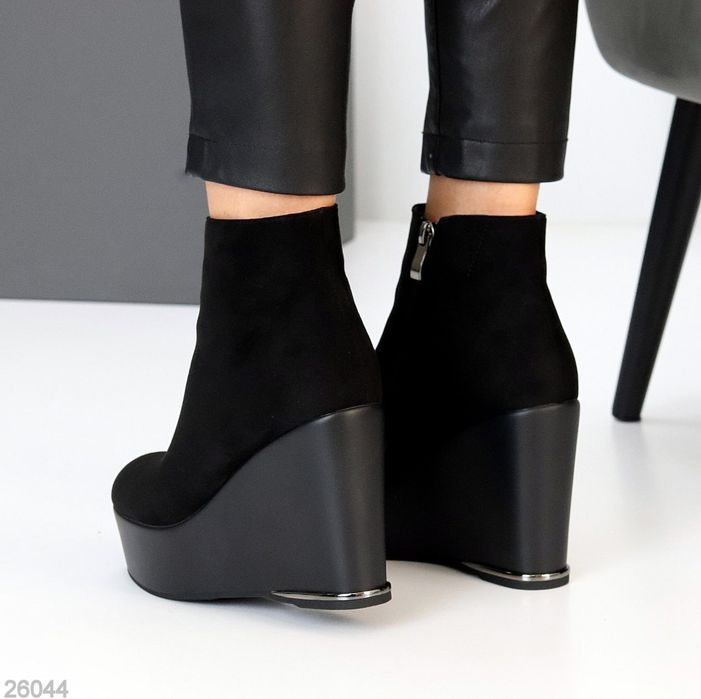 Жіночі шкіряні зимові черевики