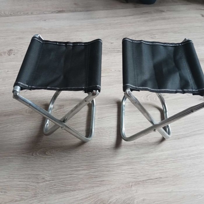 Krzesełko składane wędkarskie dla dzieci wysokość 26cm. Dwie sztuki