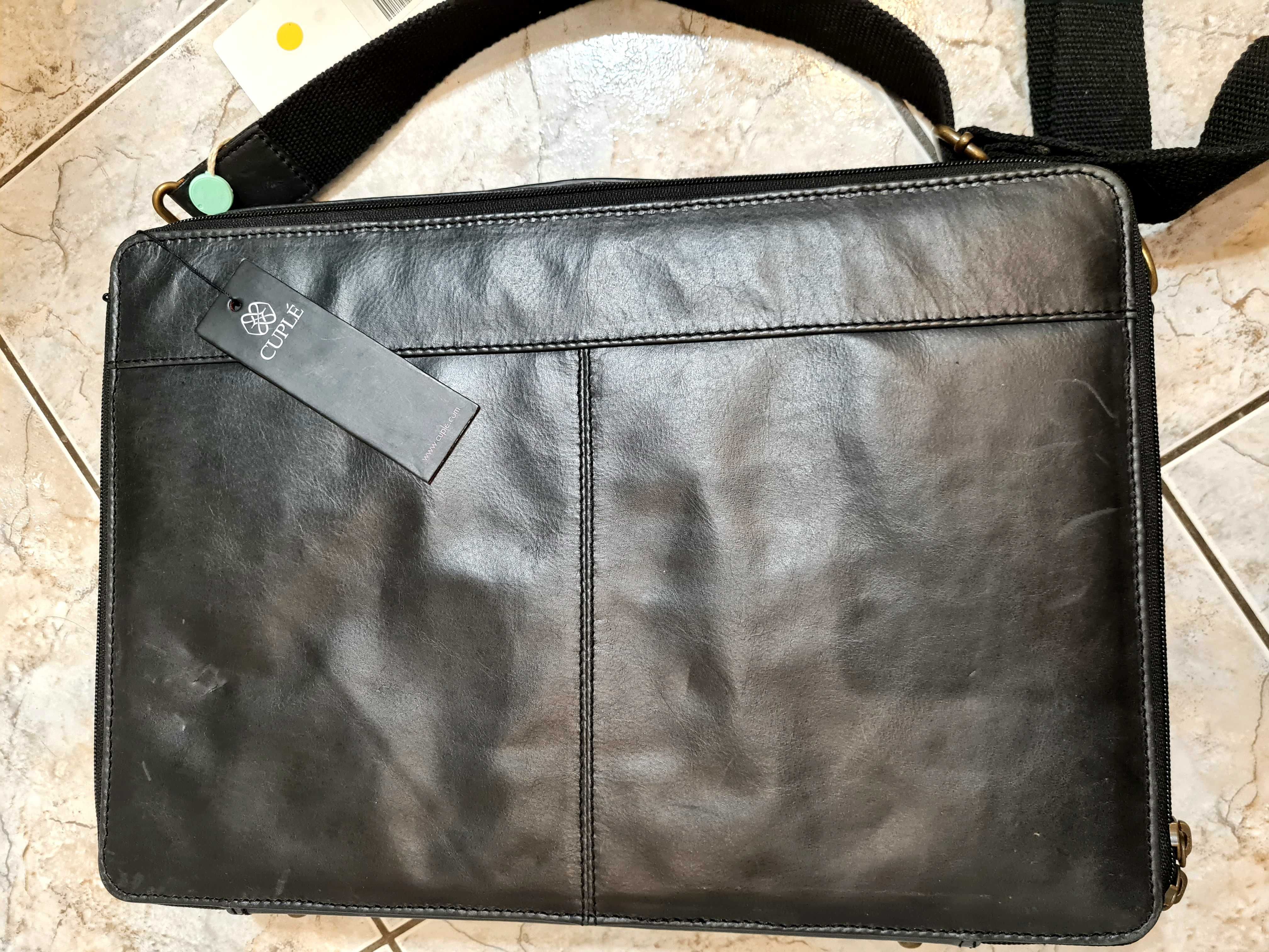 Кожаная стильная сумка для ноутбука от Cuple, Испания