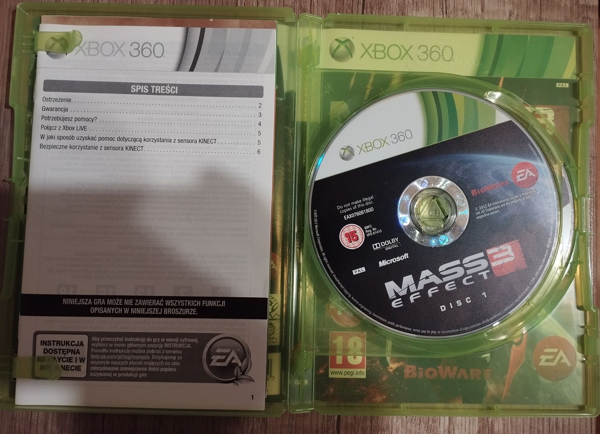 Mass effect 3 Xbox 360 gra