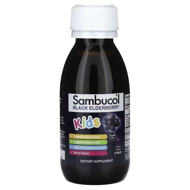 Sambucol сироп из черной бузины для детей от 2 лет со вкусом ягод. 120