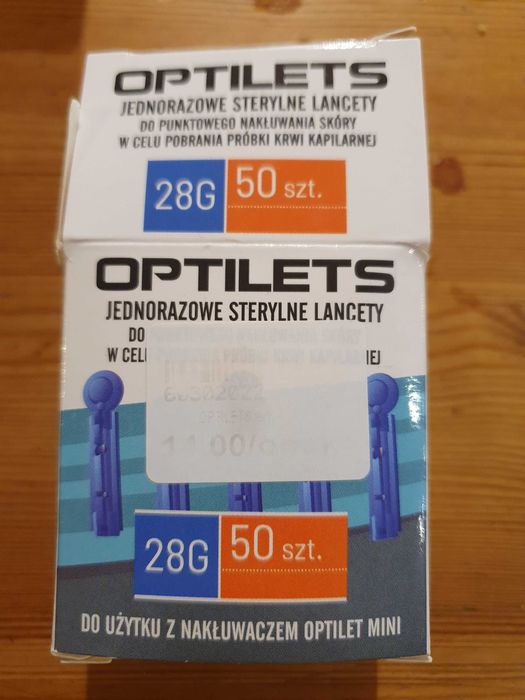 Lancety optilets 55 sztuk
