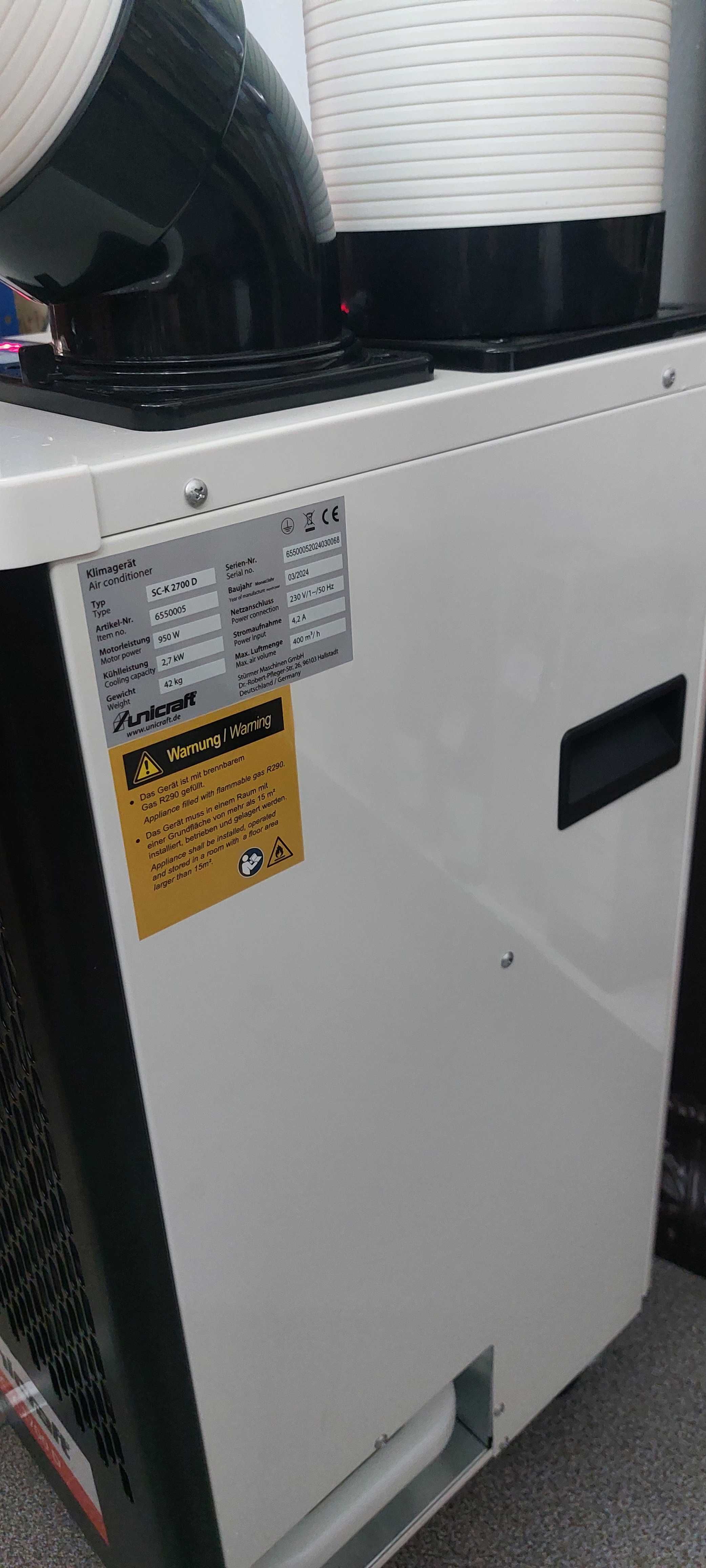 Ar Condicionado Spotcooler Portátil UNICRAFT SC-K 2700 D — Como Novo
