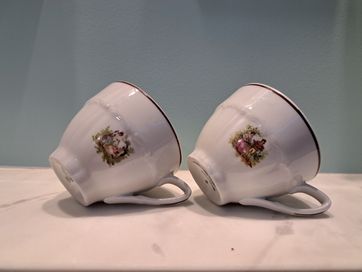 Porcelana Prl filiżanki Bogucice zestaw