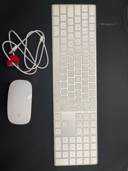 Apple Magic Mouse 2 + Apple Magic Keyboard z blokiem numerycznym